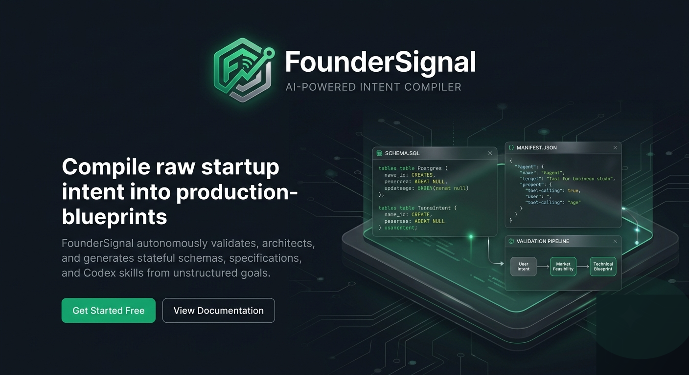 FounderSignal blueprint compiler preview